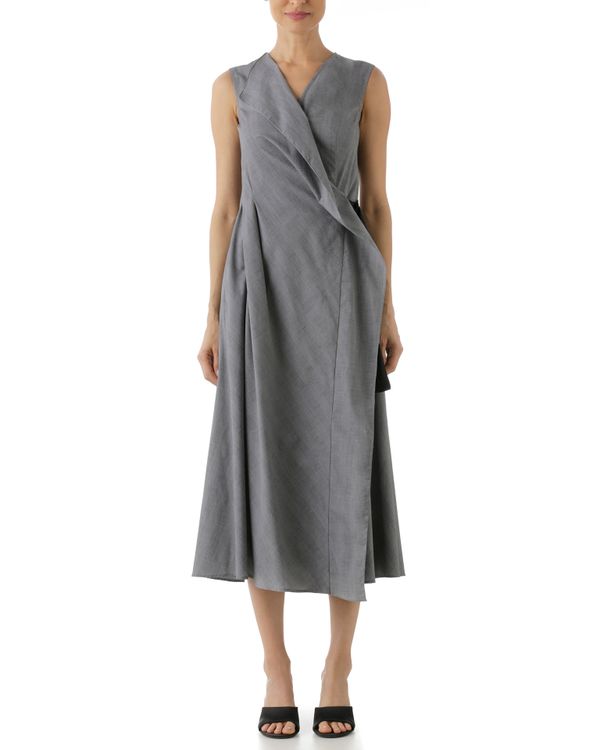 Foto do produto Vestido Transpasse Babado Xadrez