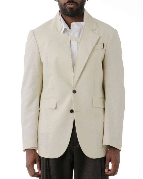 Foto do produto Blazer Gola Tombada Nando Off White