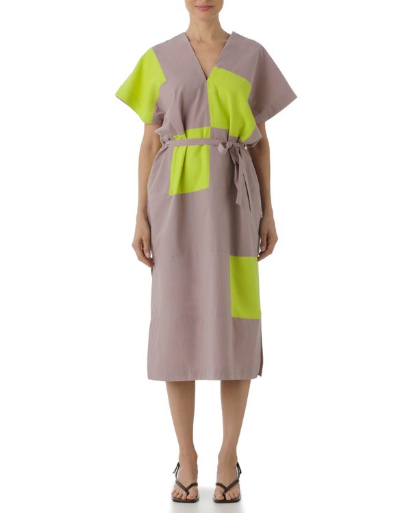 Foto do produto Vestido Modular Upcycling Cinza e Amarelo