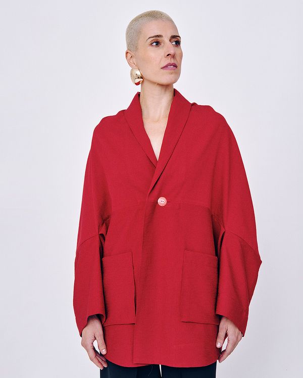 Foto do produto Casaco Casulo Vermelho