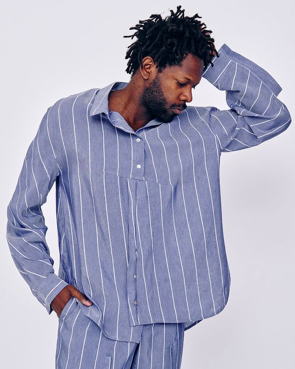 Foto do produto Camisa Vista Dupla Nando Azul