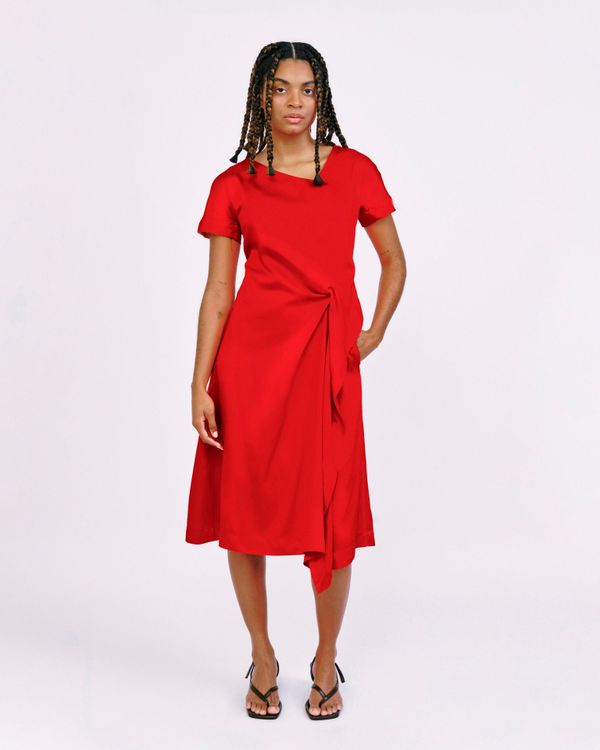 Foto do produto Vestido Torção Vermelho