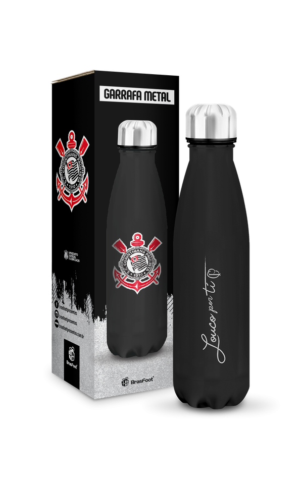 Garrafa Corinthians Térmica Metal Neo 500 ml