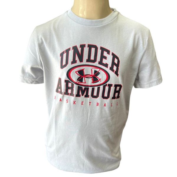CAMISETA UNDER ARMOUR BASKETBALL LO CINZA INF