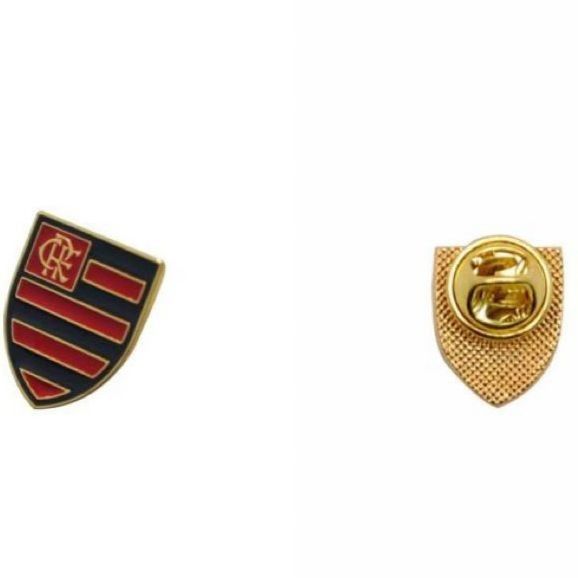 BOTON DOURADO ESCUDO - FLAMENGO