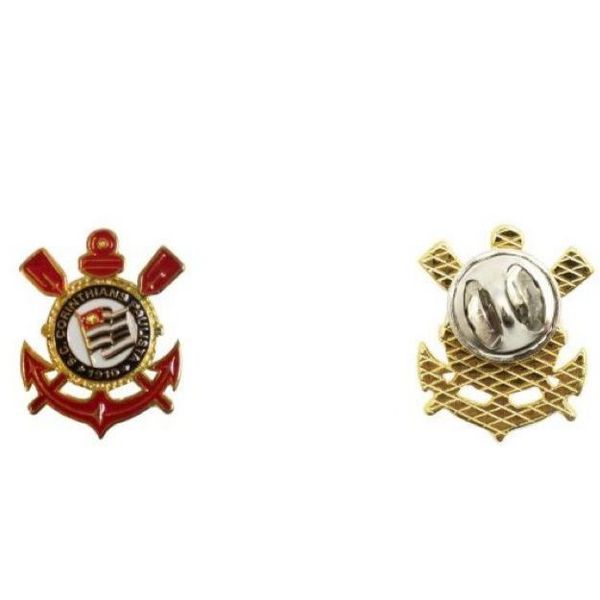 BOTON DOURADO ESCUDO - CORINTHANS