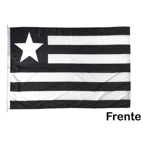 BANDEIRA BOTAFOGO PTO/BCO 2P (0,90x1,28m)