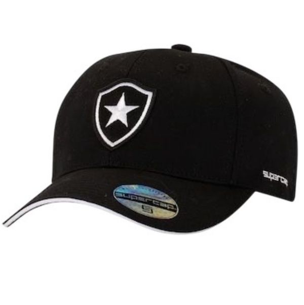 BONÉ SUPER CAP BOTAFOGO ESCUDO PRETO 