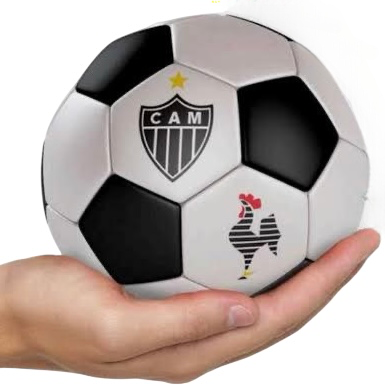 MINI BOLA ATLÉTICO-MG BCO/PTO