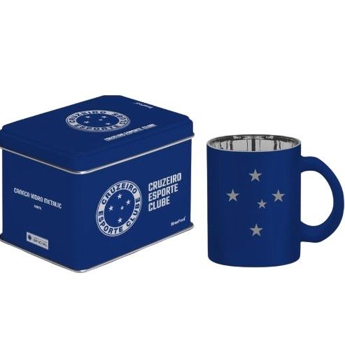 CANECA CRUZEIRO DIAMOND METALIC VIDRO LATA 300ML 
