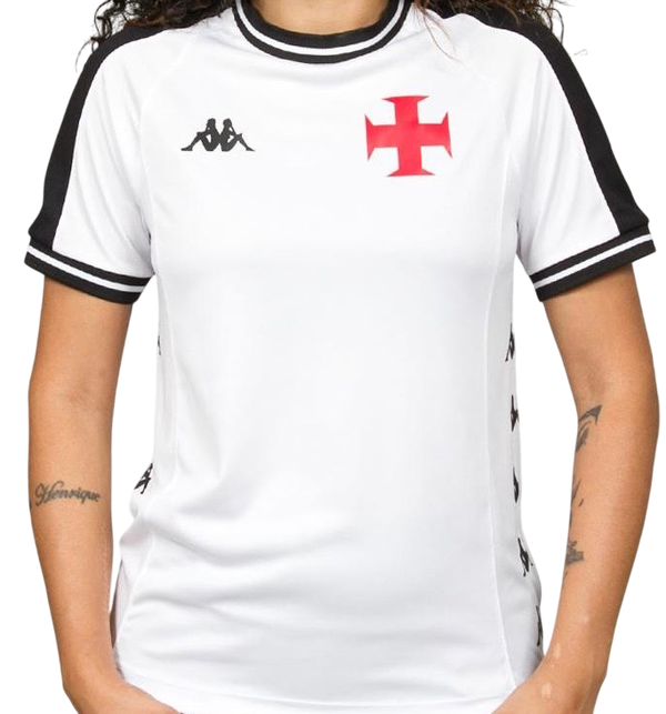 CAMISETA VASCO SUPP BLOCK BCO FEM 
