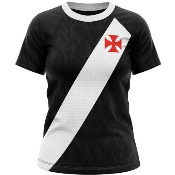 CAMISETA VASCO PRINCIPIA PTO/BCO FEM