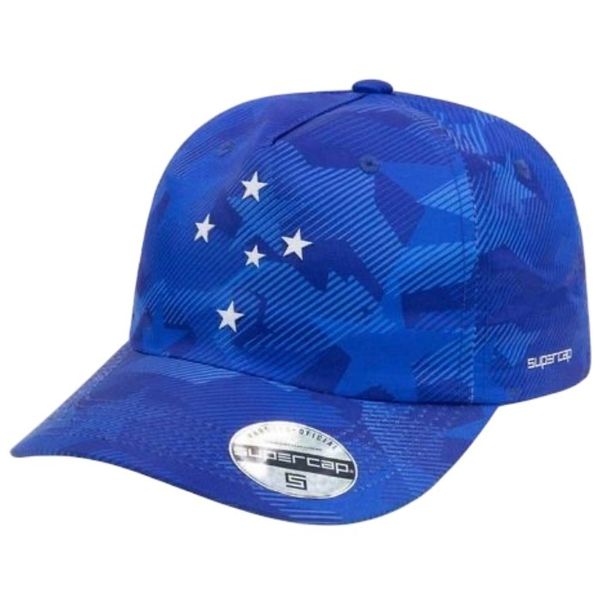 BONÉ CRUZEIRO SUPER CAP SILK RAPOZA LATERAL RY/BCO