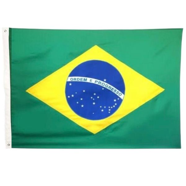 BANDEIRA BRASIL DUPLA FACE SUBLIMADO 2 PANOS (1,28X0,90)