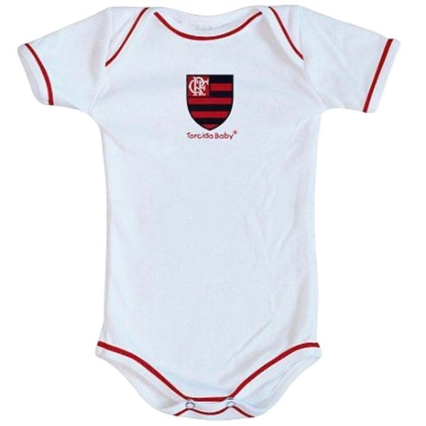 BODY FLAMENGO AVULSO CURTO BRANCO 