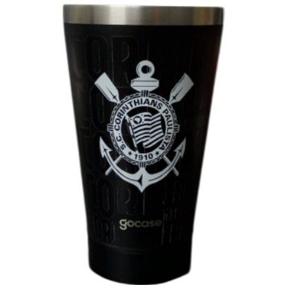 COPO CORINTHIANS TÉRMICO VIBE LOGO ESCRITAS 470ML