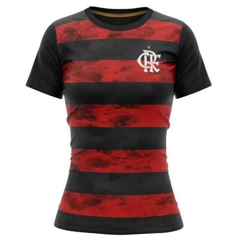 CAMISETA FLAMENGO ARBOR VRM/PTO FEM 