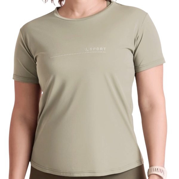 CAMISETA LUPO BÁSICA UV CÁQUI FEM