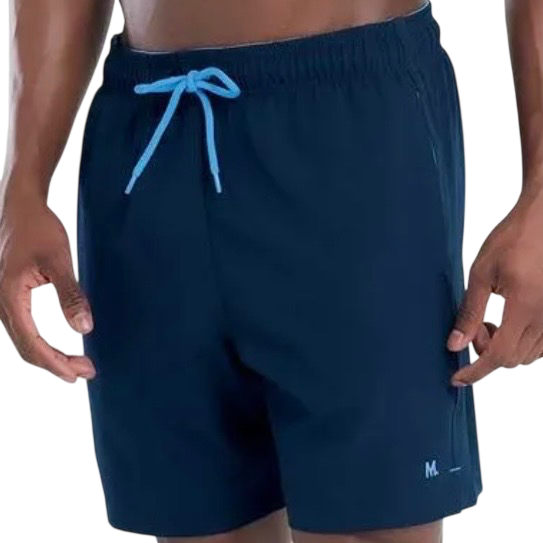 SHORT MASH ELASTANO LISO CONTRASTE MAR MASC 