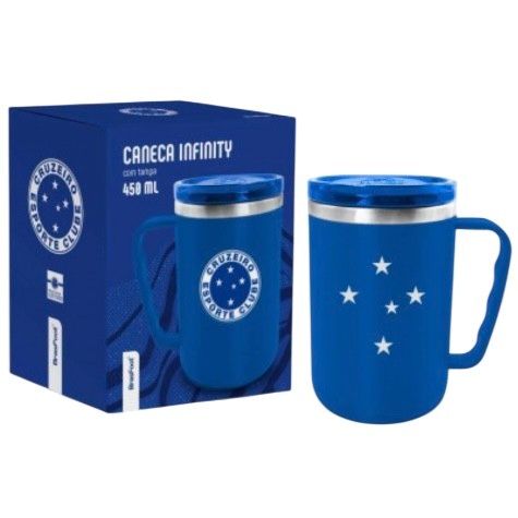 CANECA CRUZEIRO PLÁSTICA INOX INFINITY 450ML