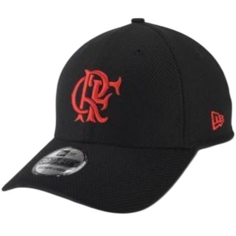 BONÉ FLAMENGO NEW ERA CRF PTO/VERM