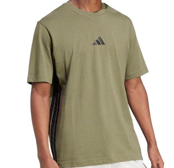 CAMISETA ADIDAS 3 STRIPES VERDE MASC 