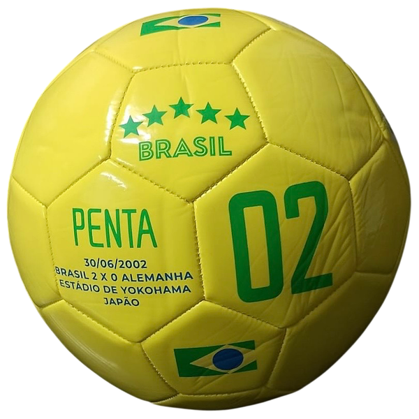 BOLA BRASIL PENTA 2002 CAMPO AMR/VRD
