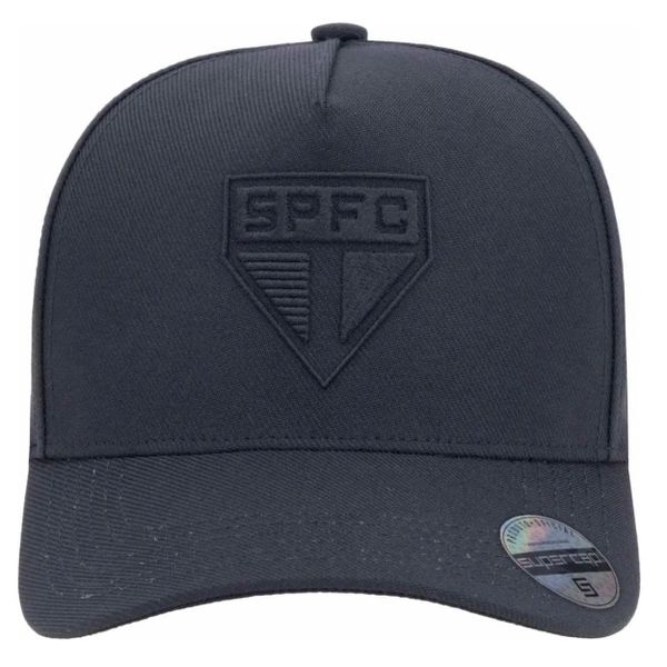 BONÉ SÃO PAULO SUPER CAP BORDADO FRONTAL PTO