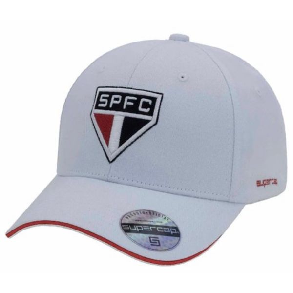 BONÉ SÃO PAULO SUPER CAP BORDADO FRONTAL BCO 