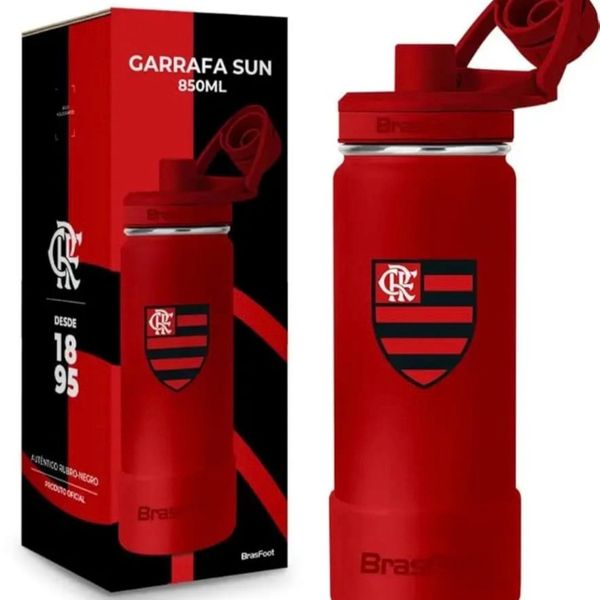 GARRAFA FLAMENGO SUN TÉRMICA 850ML 