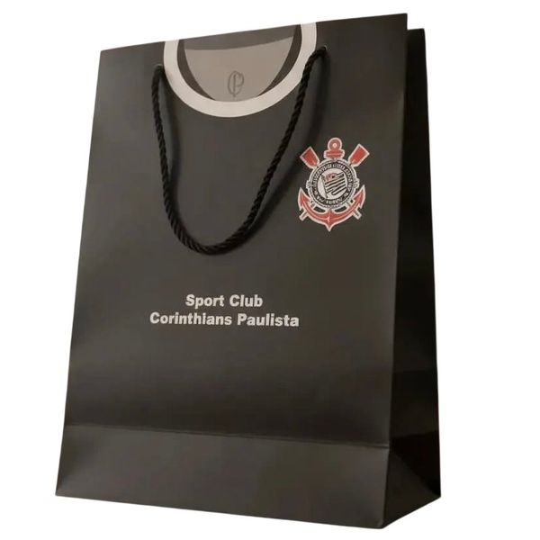 SACOLA CORINTHIANS PAPEL PTO