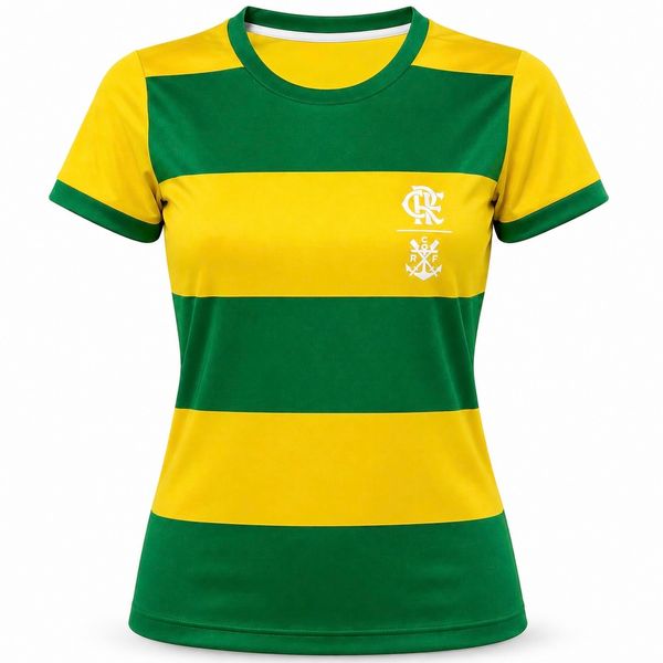 CAMISETA FLAMENGO PAIRAR AMR/VRD FEM 