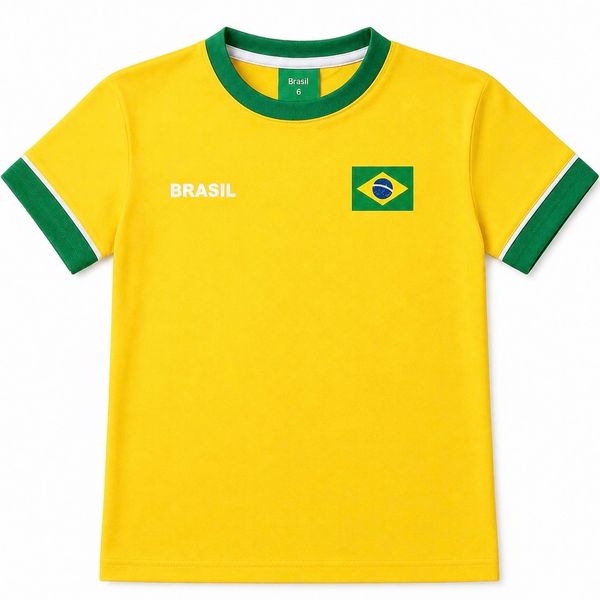 CAMISETA BRASIL SAGA AMR/VRD INF 