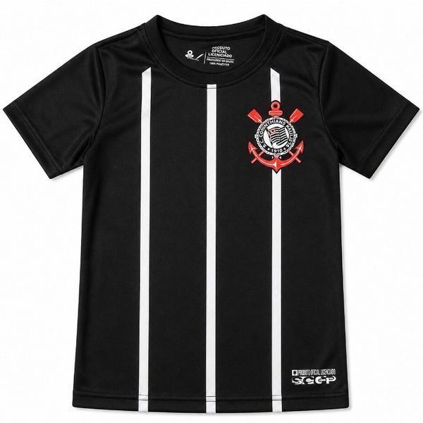CAMISETA CORINTHIANS LISTRAS PTO/BCO INF 
