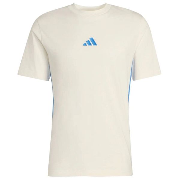 CAMISETA ADIDAS 3 STRIPES BCO/AZ MASC 