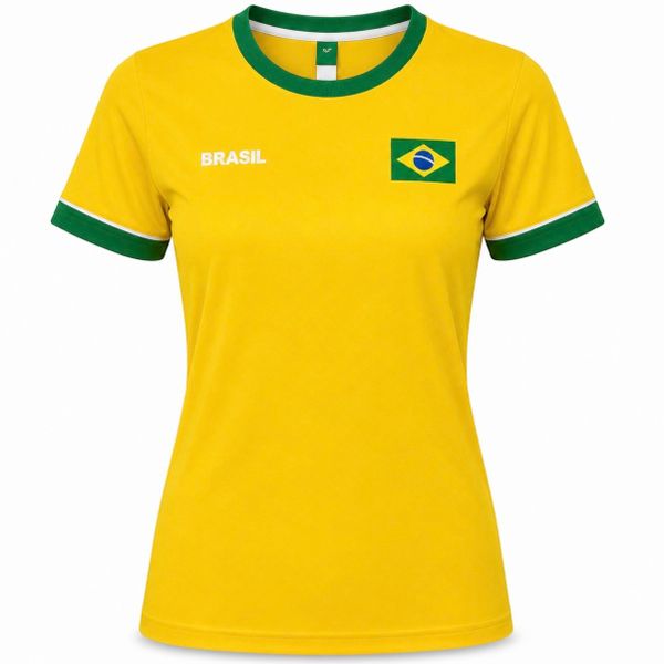 CAMISETA BRASIL SAGA AMR FEM 