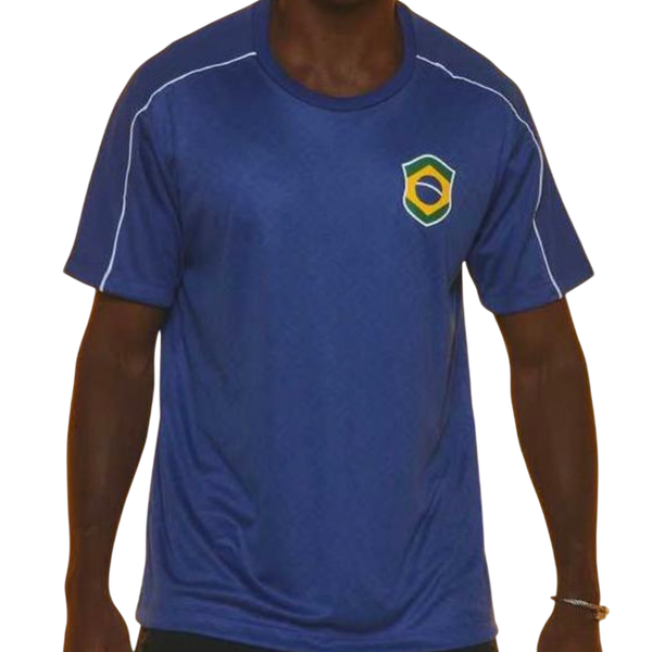 CAMISETA BRASIL REFLEXO AZUL MASC 