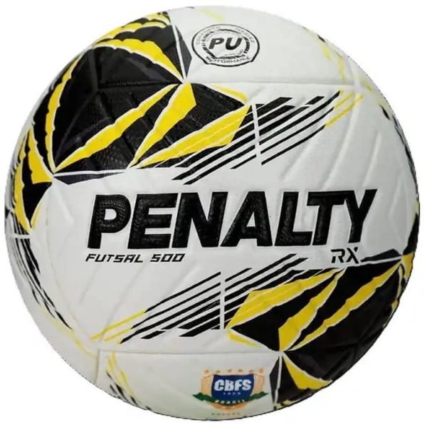 BOLA FUTSAL PENALTY RX 500 XXVI BCO/AMR/PTO