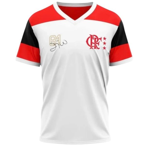 CAMISETA FLAMENGO ZICO PREMIUM BCO MASC 