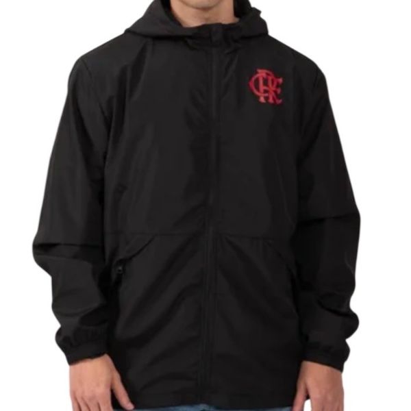 CASACO FLAMENGO RITO C/ ZÍPER PTO MASC 