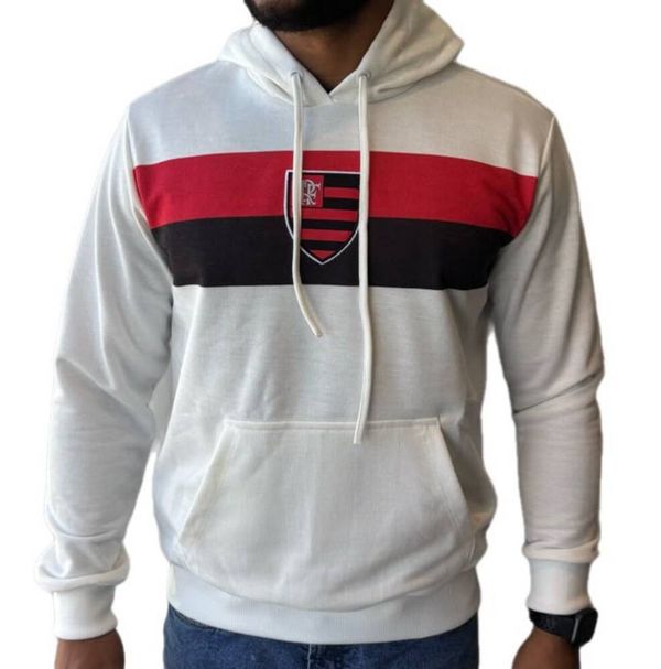 MOLETOM FLAMENGO RETRÔ 1996 AWAY OFF MASC 