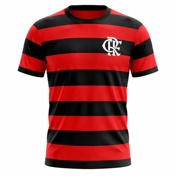 CAMISETA FLAMENGO HOME VERM/PTO MASC 