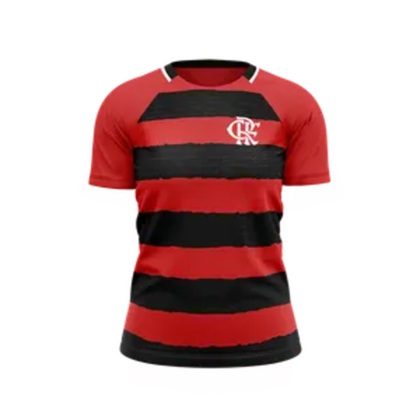 CAMISETA FLAMENGO MANTO PTO/VRM FEM