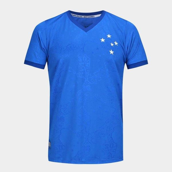 CAMISA CRUZEIRO RETRÔ 1976 AZUL MASC 