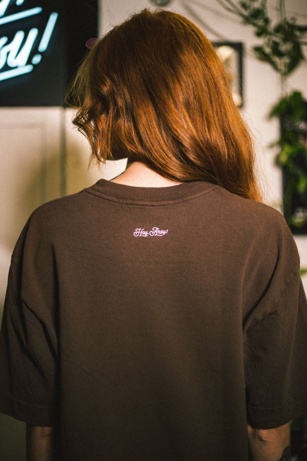 CAMISETA BÁSICA TUBULAR - CHOCOLATE