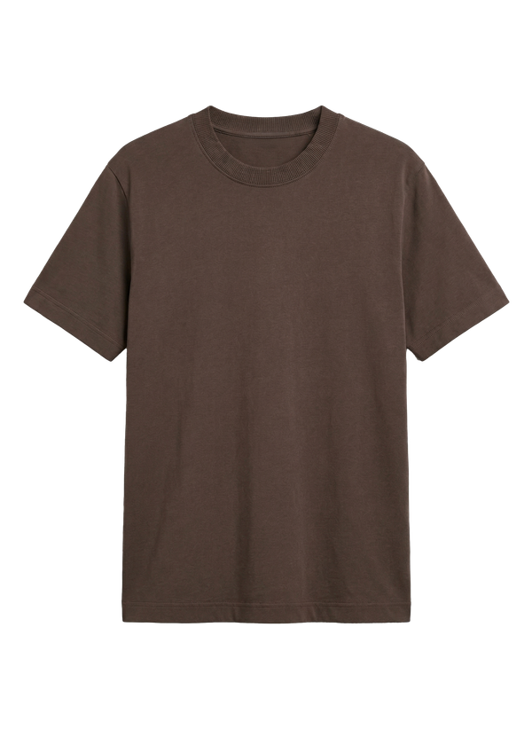 CAMISETA BÁSICA TUBULAR - CHOCOLATE