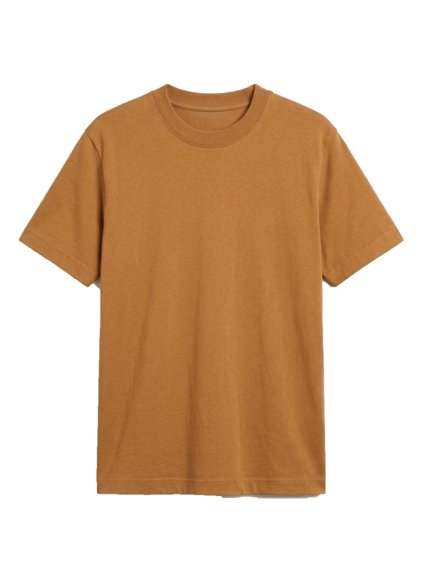 CAMISETA BÁSICA TUBULAR - CARAMELO