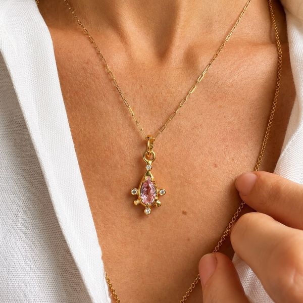Pingente Magestic -Rosa 