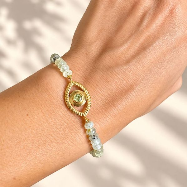 Pulseira Olho - Peridoto 