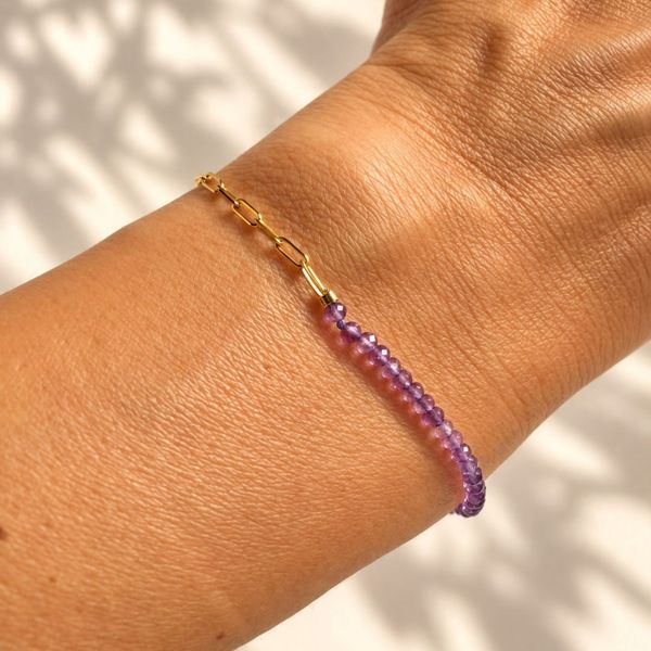 Pulseira Thelma - Ametista 